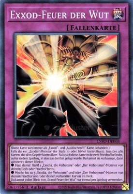 Yu Gi Oh! Exxod Fire of Fury INFO-EN068 Super Rare