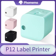Phomemo P12 Thermal Label Maker Mini Printer Handheld DIY Name Price Sticker