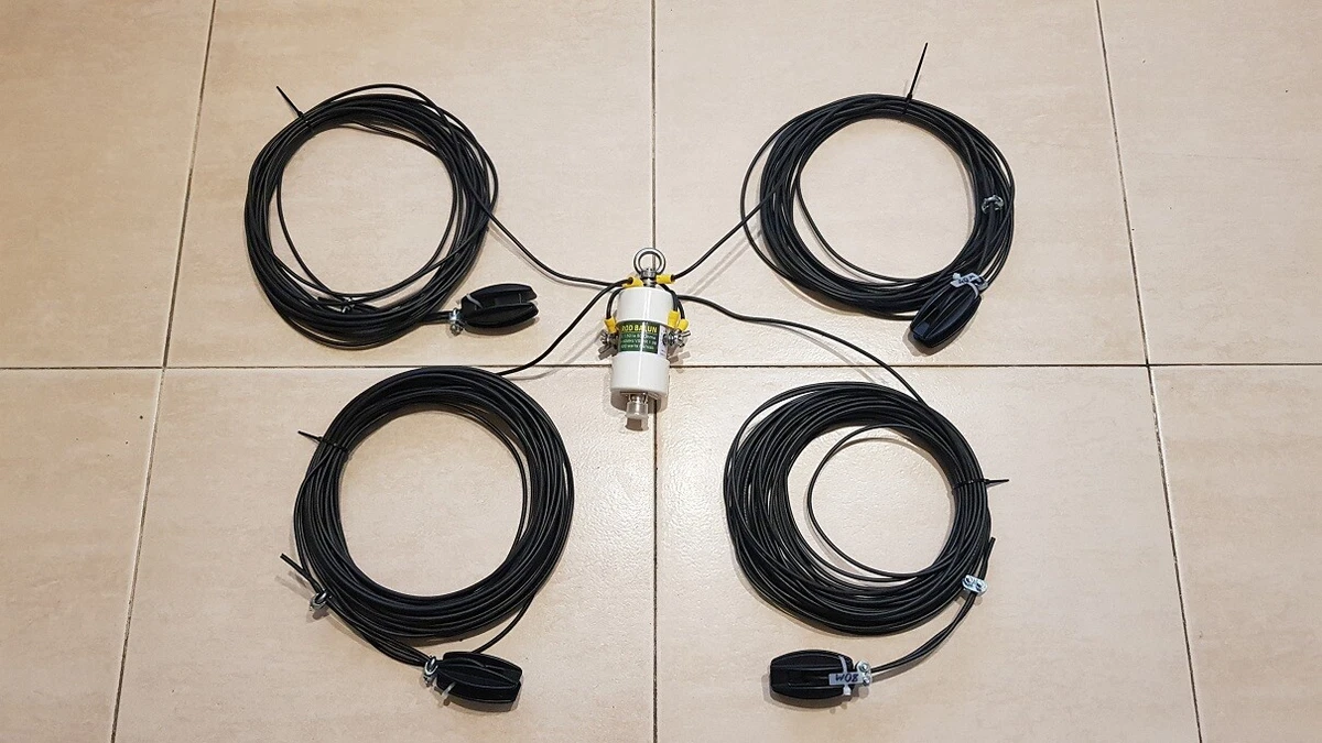 Antenna HF DIVA-8040, Doppio Dipolo o V Invertita per 40m,80m