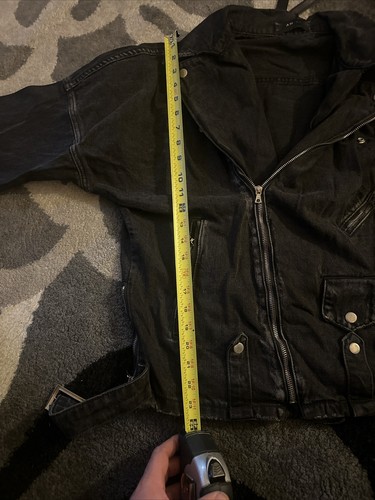 Amiri Denim Black Ridding Jacket Aged Black Size XXL New With Tags! - Picture 7 of 9