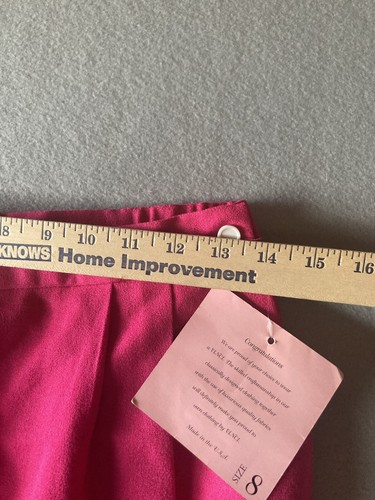 Vintage Vinci Clothiers Women’s Skirt Size 8 Pink Pleated Pencil Wool USA #2070 - Picture 13 of 14