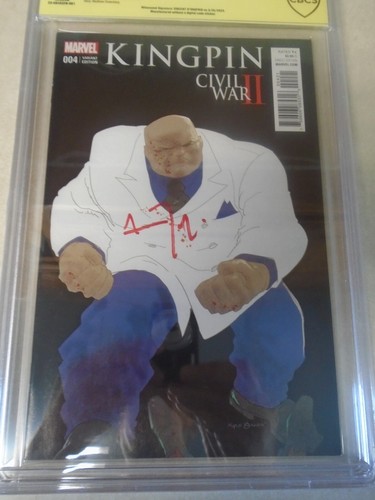 Civil War II: Kingpin Issue #4 Comic. Signed by Vincent D'Onofrio. CBCS Graded - Picture 3 of 8