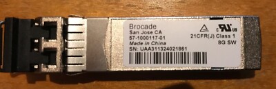 4x Brocade GBIC Transceiver Modul 8 Gbit SW FC SFP+ 57-1000117-01