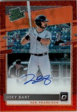 2020 Donruss Optic Rated Prospects Signatures Red Mojo #10 Joey Bart Auto /99