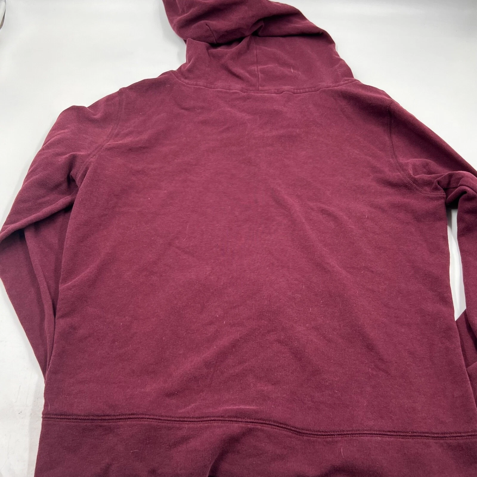 UNDERCOVER Felpa con cappuccio rossa bordeaux Victorias Secret da donna cerniera intera taglia M cotone