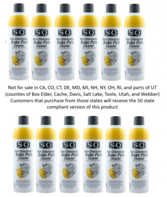 Non Chlorinated Brake Parts Cleaner 12 units, 14.5 OZ per can