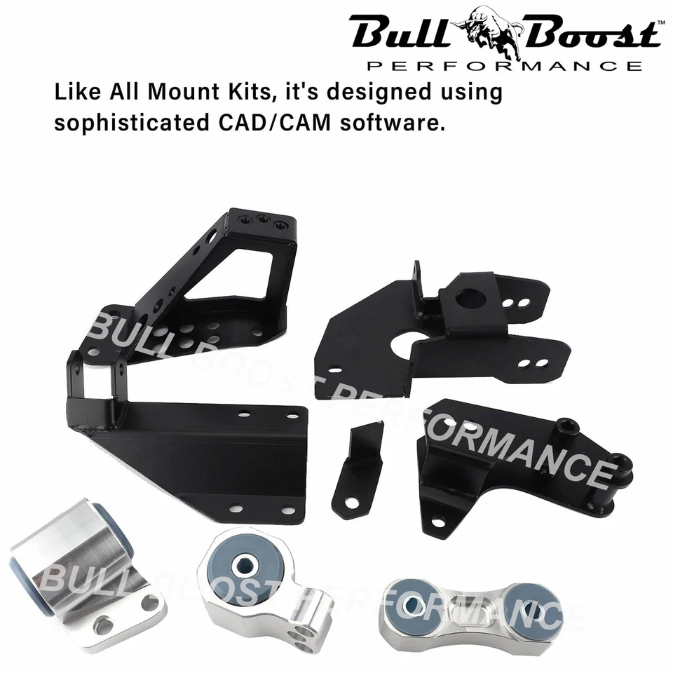 Kit de intercambio de soportes de motor serie EF K para 88-91 Honda Civic CRX EFK2 70A K20 K24 Foto 2 de 4
