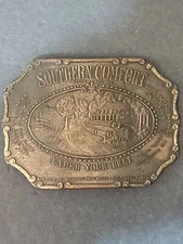 Southern Comfort Mississippi Old Drink Vintage Belt Buckle Brass 