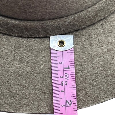 Bianchi Wool Fedora Hat Unisex Men Women Brown Vintage Made in the USA 6 7/8 55 Bianchi Wool Fedora Hat Unisex Men Women Brown Vintage Made  main image 3
