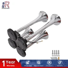 Quad Trumpet Air Horn Kit Train Semi Truck Boat RV  150 db4 Horns Kit