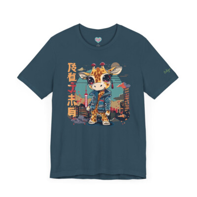 Tokyo Tails Giraffe あ Unisex Jersey Tee