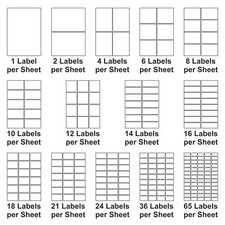 A4 SELF ADHESIVE STICKY PEEL ADDRESS LABELS - INKJET LASER COPIER PRINTER 