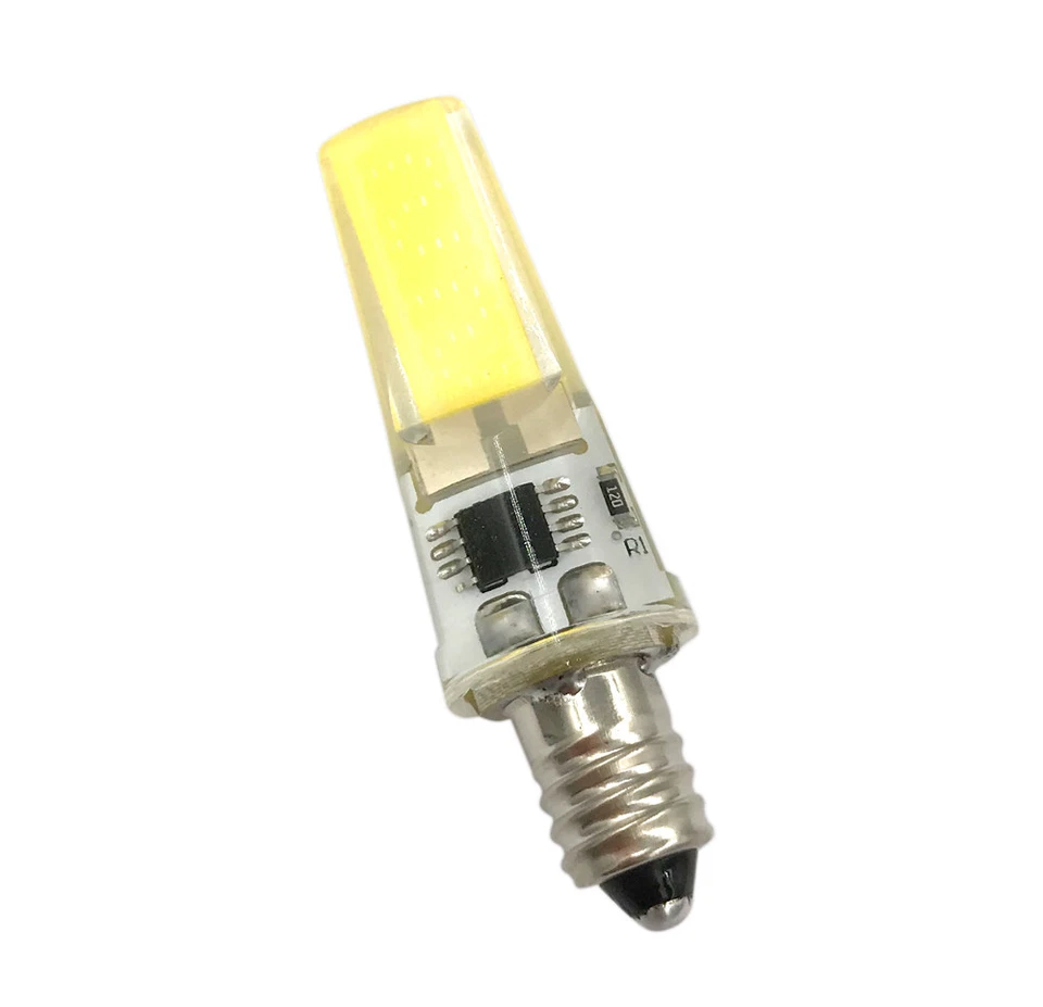E10 Mini base led Light bulb COB 2508 LED Light Bulb 5W 110V/220V Silicone Lamp - Image 2 of 4