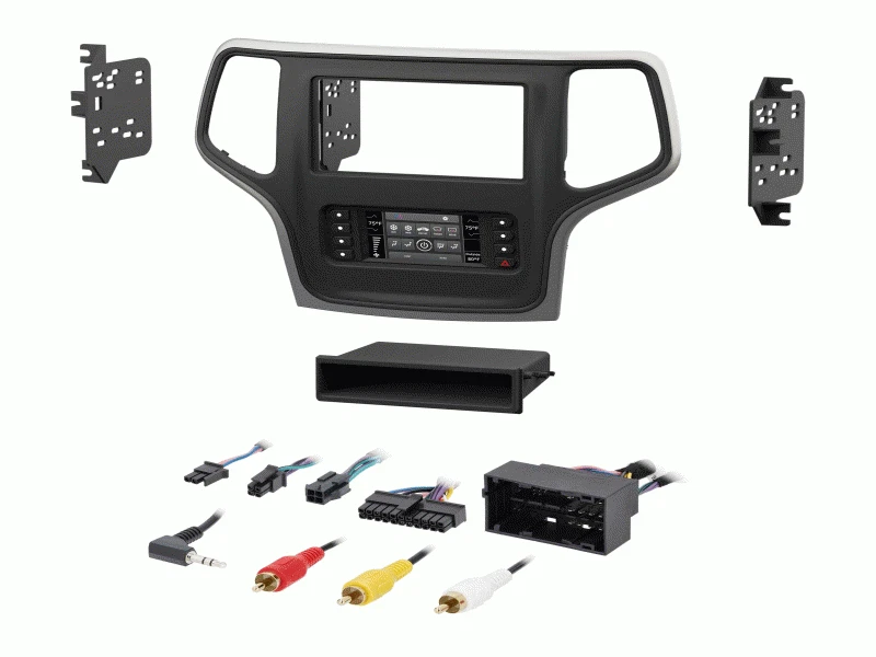 Metra 99-6536S DDIN Black Stereo Dash Kit for 2014-2017 Jeep Grand Cherokee Foto 3 de 4