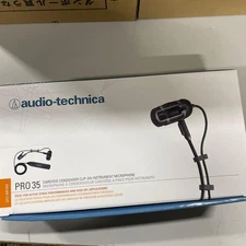 Audio-Technica PRO35 Condenser Instrument Microphone XLR Phantom Power NEW