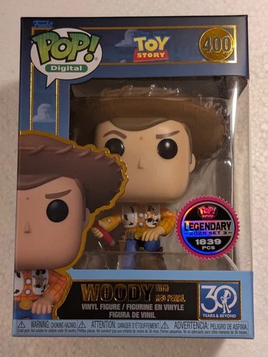 Funko Pop Digital 400 Toy Story Woody (With Red Pencil) LE 1839 pcs Clean Grail