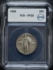 1928 Standing Liberty Quarter ICG VF25