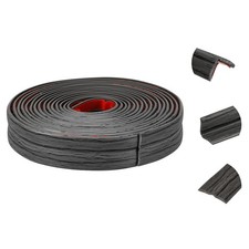 Wall Corner Protector 0.8inx10ft Peel and Stick Molding Trim Dark Gray Grain