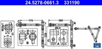 Ate 24.5278-0661.3 Bremsschlauch FüR Nissan