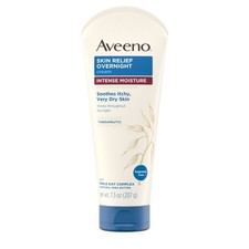 Aveeno Overnight Body Cream Dry Skin Relief Fast Acting Intense Moisture 7.3 oz