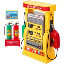 Diy Gas Station Toy for Toddlers Kids Toys Playset Model