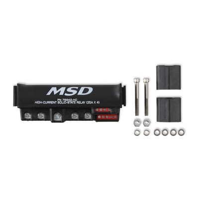 MSD Ignition 75643-HC, Relay Switch Kit High-Current 35 amps Channel Black