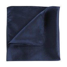 Silk Pocket Squares for Men Handkerchiefs Solid Color 13.7x 13.7 Inches Soft ...