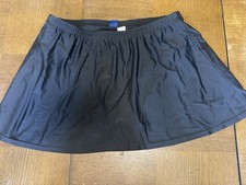 Swimsuits for All Women's Black Bottoms Swim Skirt Size 18 Elastic Waist