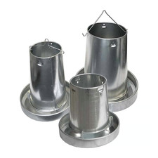Gaun Hanging Poultry Feeder 5kg 10kg Quality Galvanised Metal Chicken Feeder