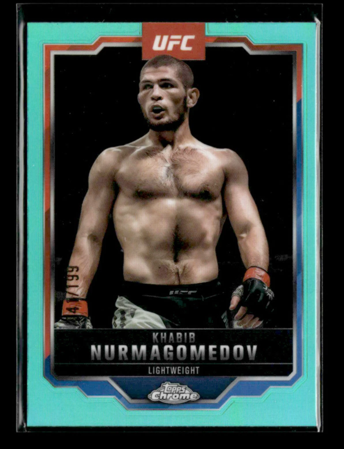Khabib Nurmagomedov 2025 Topps Chrome UFC #36 Aqua 041/199 [don80