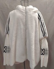 Pelz Fell Jacke Mantel Poncho Überwurf Kunstpelz Weiß Schwarz Gr.40 42 44 45 48