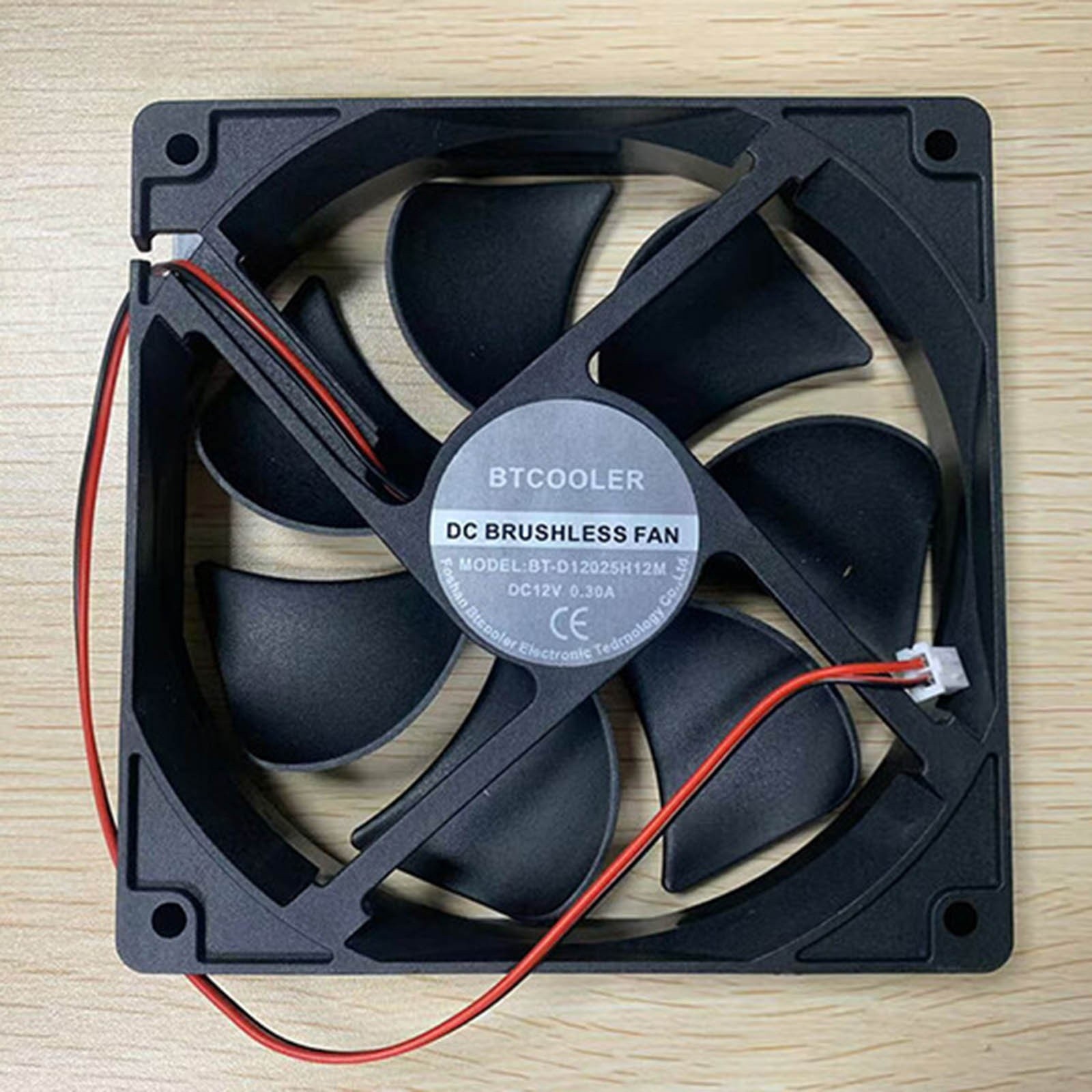 New BTCOOLER BT-D12025H12M DC12V 0.30A 2-Wire Inverter Cooling Fan #ju