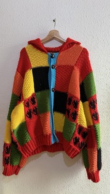 Harry Styles Patchwork Cardigan Inspired By J W Anderson Hand Knitted/Crocheted
