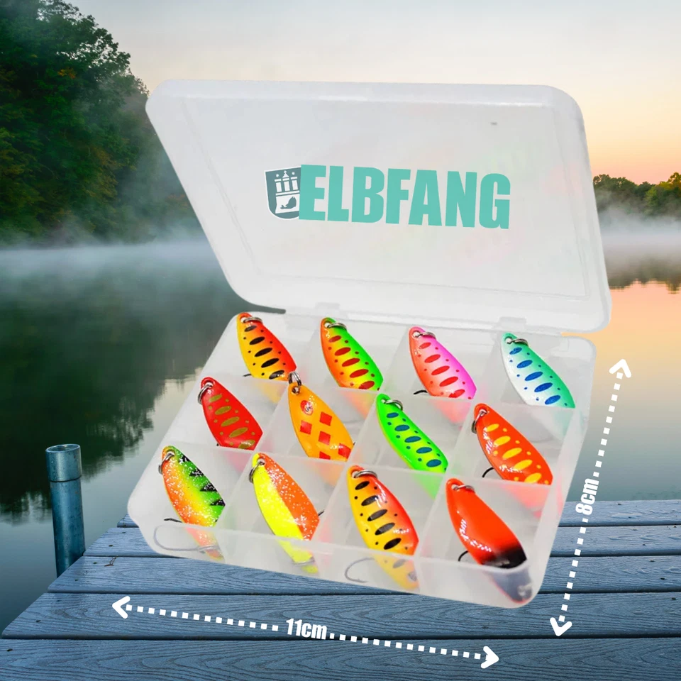ELBFANG© FORELLEN Spoon Set Forellenköder 3,5g | Blinker Spinner Angeln - Bild 4 von 4