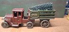 CAST IRON CHRISTMAS TREE DELIVERY TRUCK — photo 1