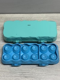 Hatchimals CollEGGtibles Egg Carton Carrying Case Lot 2 Blue Teal Storage Toy