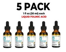 Folinic Acid, 5 PACK, 1 fl oz 30 ml each by California Gold Nutrition
