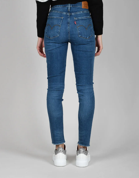 Levi's Jeans Blau W25 L28 Damen Denim 721 High Rise Skinny Schmale Hose 18882-image