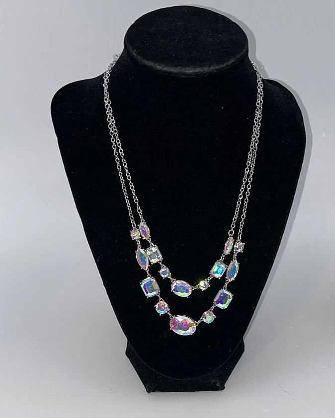 Avon радуга блеск яркий как бриллиант стекла камень ожерелье кольцо браслет размер 8 - Изображение 4 из 4