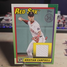2025 Kristian Campbell: Topps Update - Game Worn Relic - 35th Anniversary- RC