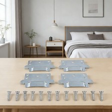 116791 Lot de 4 plaques de montage compatibles avec cadres de lit Hemnes Malm