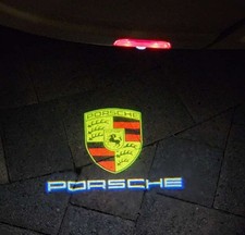 Projector Led Puddle Lights For Porsche Cayenne Macan Boxster 911 Cayman Carrera