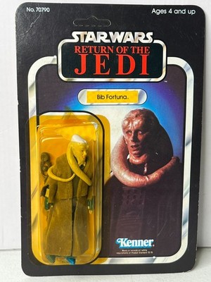 Vintage 1983 Star Wars BIB FORTUNA Figure - Kenner - 65 Back JAPANESE, damaged