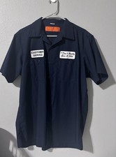 Customer Service Mechanic Work Shirt Funny Size Large EUC