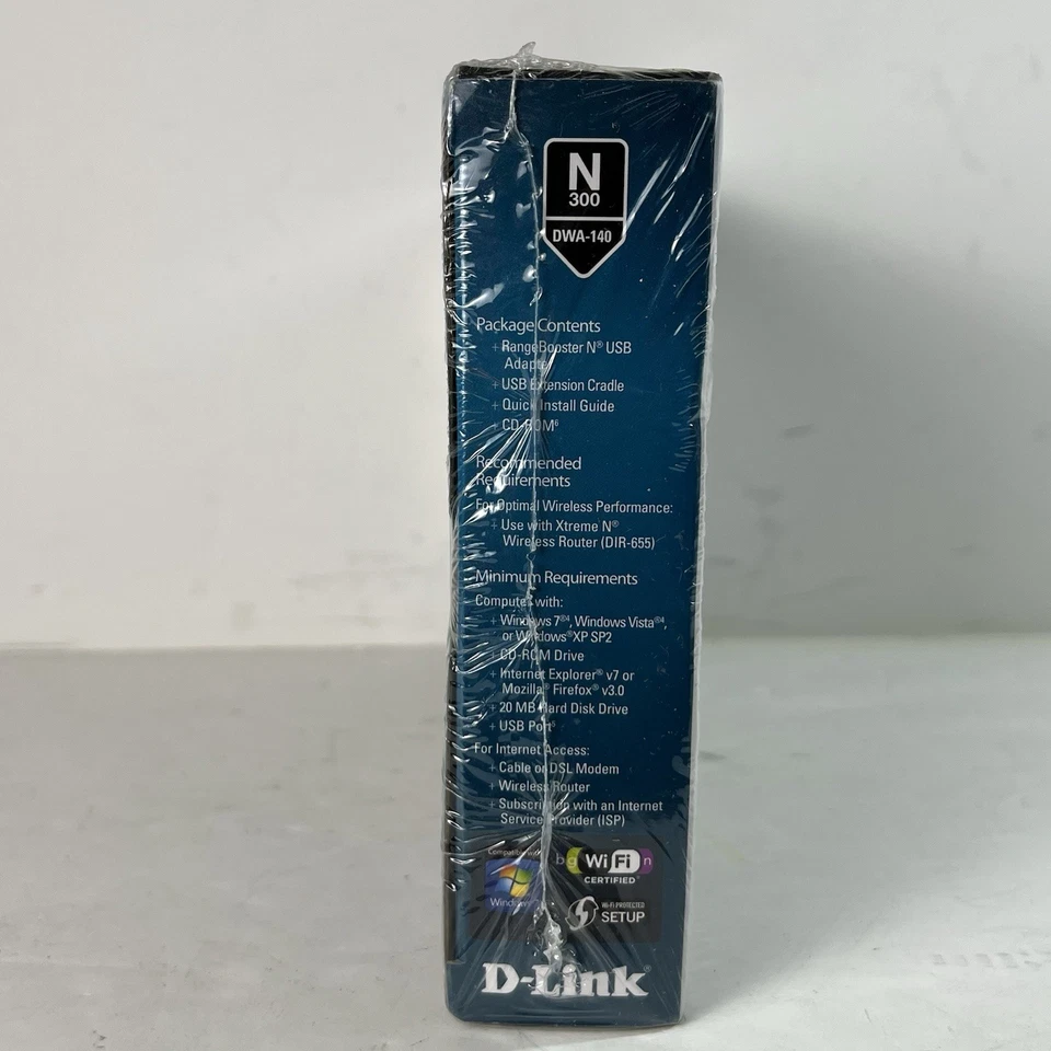 D-Link RangeBooster Wireless N USB Adapter DWA-140 Wireless N-300 - Image 3 of 4