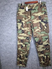VINTAGE Propper Pants Mens Large Long Woodland Camo BDU Hot Weather Cargo 00s