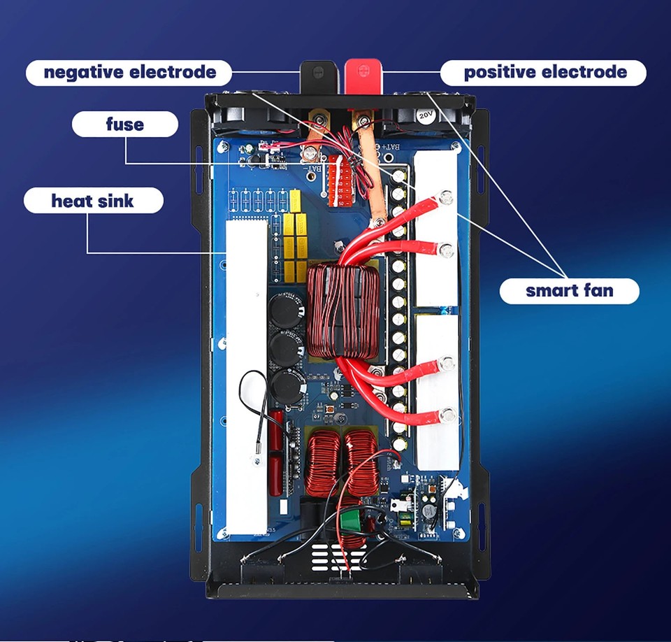 Pure Sine Wave Solar Inverter 5000W 8000W 12000W Off Grid 12V 24V 48V ...