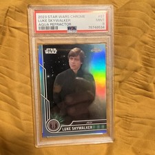2023 Topps Star Wars Chrome Luke Skywalker Aqua Refractor 8/199