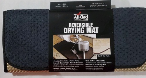 NEW 4 Piece All-Clad Silicone Oven Mitts Pair, Drying Mat, & Kitchen Towel - Picture 4 of 8