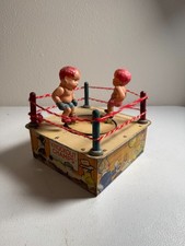 Vintage Marx Knockout Champs Windup Tin Litho Working